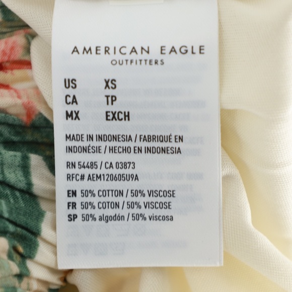 American Eagle High‎ Low Ruffle Tropical Floral Skirt - Picture 11 of 12